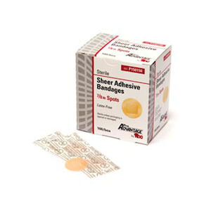 BANDAGE SHEER ADHESIVE SPOT 7/8" 100/BX